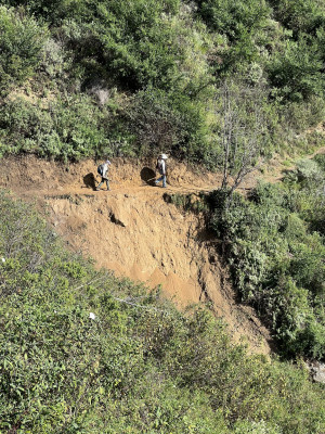 Trail before repair